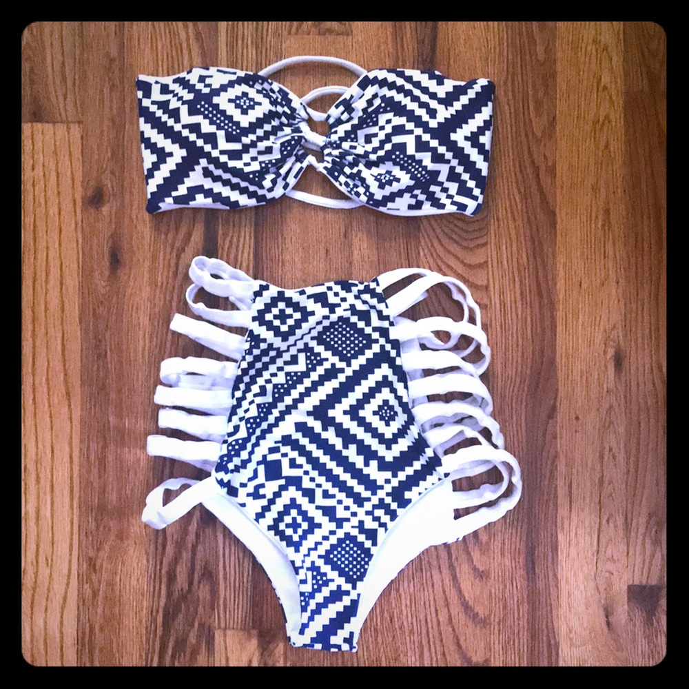 2 piece high waist bikini!